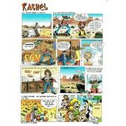 Carte prénom en BD - Rachel - 15x21 cm